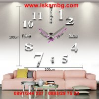 Лепящи 3D часовник за стена модел 4215, снимка 6 - Други - 26721845