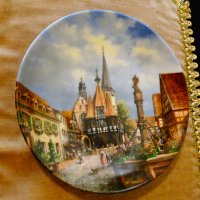 Баварски порцелан рисувана чиния,сертификат. , снимка 5 - Антикварни и старинни предмети - 26895469