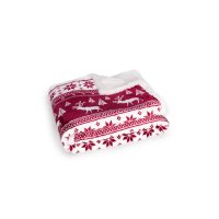 Одеяло Шерпа Saco в Подаръчна Торбичка , 127х152 см, снимка 4 - Олекотени завивки и одеяла - 43322645