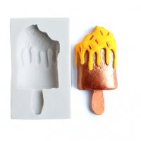 Разтопен ескимо сладолед на клечка силиконов молд форма фондан шоколад гипс и др , снимка 1 - Форми - 27871228