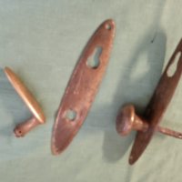 Стари бронзови капаци за врата/брава, снимка 1 - Други - 35255984