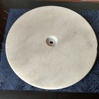 Мраморен диск, основа за лампа или др, снимка 2 - Други - 32995992