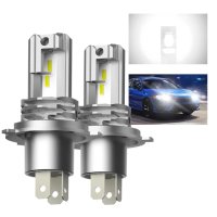 Мощни LED Автомобилни Крушки за Фарове без Вентилатор H4/9003/HB2, Къси/Дълги, CANBUS - Без Грешки!, снимка 2 - Лед осветление - 43350592