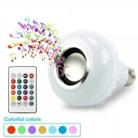 BLUETOOTH MUSIC LED КРУШКА + ДИСТАНЦИОННО, снимка 2 - Лед осветление - 44016751