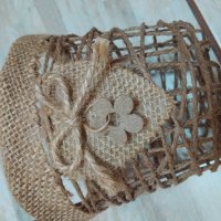 Декоративна кошничка за украса, снимка 5 - Декорация за дома - 34658305