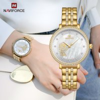Дамски часовник NAVIFORCE Gold/Silver 5017 GW. , снимка 13 - Дамски - 34725290