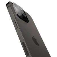 Стъклен протектор за камера за iPhone 14 Pro / 14 Pro Max (черен), снимка 4 - Фолия, протектори - 43776130