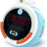 Прожекционен радио часовник Малкия принц/ Джунгла Радио будилник FM USB, МП3, снимка 4 - Детски нощни лампи - 43429389