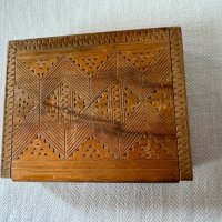 	Стара дървена кутия, дърворезба, снимка 9 - Антикварни и старинни предмети - 43409062