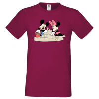 Мъжка тениска Mickey & Minnie 4 Подарък,Изненада,Рожден ден, снимка 3 - Тениски - 36575522