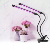 UV лампа за отглеждане на растения с 2 гъвкави рамена – 40W, снимка 5 - Стайни растения - 39024048