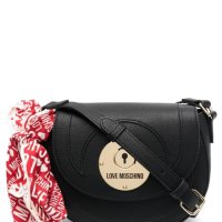 Нова оригинална дамска чанта Love Moschino за през рамо с прикрепено шалче, снимка 1 - Чанти - 40424857