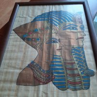 Египетски папирус в рамка, снимка 1 - Колекции - 32324042