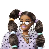 BARBIE EXTRA Кукла с дълги опашки и ластици за коса GXF10, снимка 3 - Кукли - 43251520