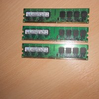 160.Ram DDR2 667 MHz PC2-5300,2GB.SAMSUNG.НОВ.Кит 3 Броя, снимка 1 - RAM памет - 40760776