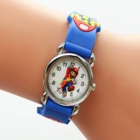 Супер Марио Super Mario силиконова верижка детски ръчен часовник , снимка 5 - Детски - 26214601