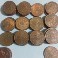 лот от 17 монети 2 евроцента Австрия, снимка 3 - Нумизматика и бонистика - 44862032