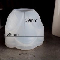 3D Купичка саксия саксийка кашпа ваза чаша тип лале силиконов молд форма за смола гипс , снимка 4 - Форми - 37657196