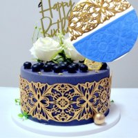 Детелини цветя дантела силиконов молд форма украса торта с фондан шоколад гъмпейст,, снимка 1 - Форми - 35352745