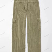 Дамски свободен прав панталон от рипсено кадифе в едноцветен цвят, 5цвята - 024, снимка 4 - Панталони - 43415803