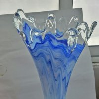 Стъклена ваза , снимка 7 - Антикварни и старинни предмети - 26751974