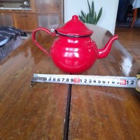 Стар емайлиран чайник #27, снимка 3 - Антикварни и старинни предмети - 40700855