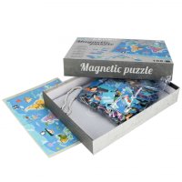 Магнитен пъзел Карта на света, 168 части, снимка 2 - Игри и пъзели - 43621717