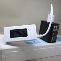 Тестер (измервателен уред) с LCD дисплей и USB вход и изход + Гаранция, снимка 2 - Други - 28026154