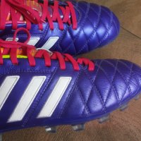 Adidas Adipure 11Pro AG Purple/White Размер EUR 42 / UK 8 бутонки естествена кожа 32-14-S, снимка 4 - Спортни обувки - 43537484