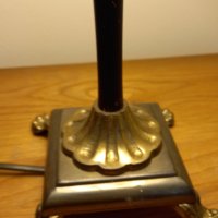 ретро бронзова нощна лампа , снимка 5 - Настолни лампи - 43253516