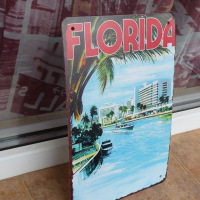 Метална табела Florida Флорида круизи коаби хотели сгради, снимка 2 - Декорация за дома - 44865410