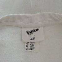 Бяла блуза H&M  Voice kids  100% памук, снимка 5 - Детски Блузи и туники - 37829263