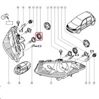 Капачка за крушка на фар за Fiat PUNTO, SCUDO, Nissan ALMERA, Opel CORSA C, MERIVA A, TIGRA, снимка 4 - Аксесоари и консумативи - 39473404