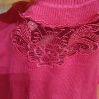 Цикламено поло, С/М, снимка 2 - Блузи с дълъг ръкав и пуловери - 43178905
