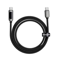 Кабел USB Type C - Type C M/M 2m 100W Baseus CATSK-C01 Черен Cable USB Type-C to Type-C, снимка 2 - USB кабели - 38624307