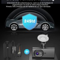 Dash Cam Car 3 Lens, 4K 2160P UHD Dash Cam, 3,99-инчов IPS сензорен екран с 64GB eMMC, WDR, инфрачер, снимка 7 - Аксесоари и консумативи - 40551514