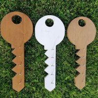 Поставка за ключове във формата на ключ, снимка 1 - Декорация за дома - 40568638