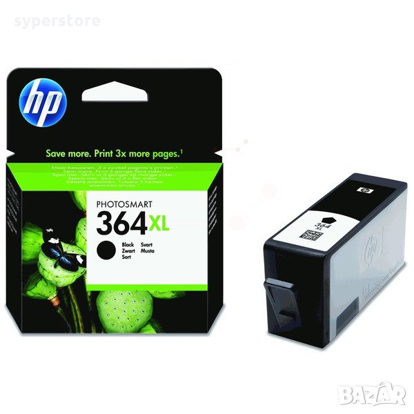 Глава за HP 364XL Black черно N684EE Оригинална мастило за HP Officejet Pro 3070A B010a C5380 D5460 , снимка 1
