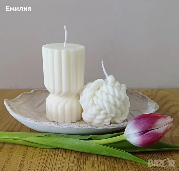 Свещи от натурален соев восък, снимка 1