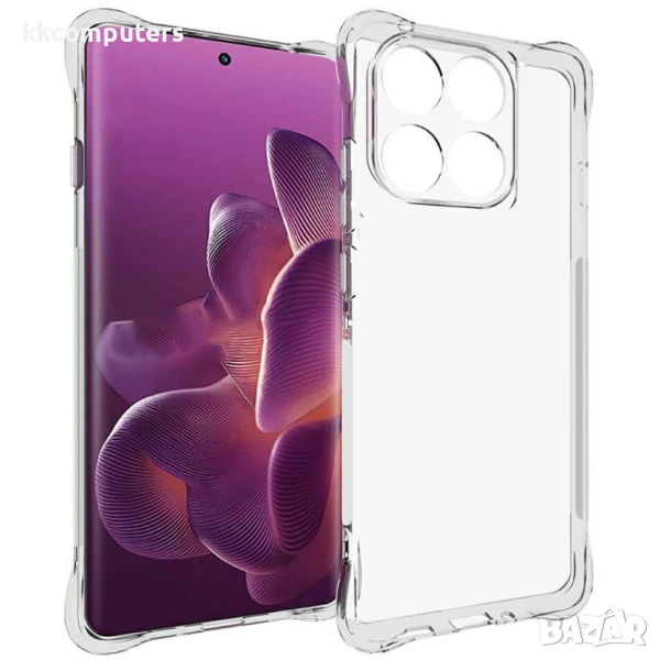 Motorola Edge 60 Pro 5G Прозрачен Удароустойчив Калъф TPU с Анти-Приплъзване + Скрийн Протектор, снимка 1