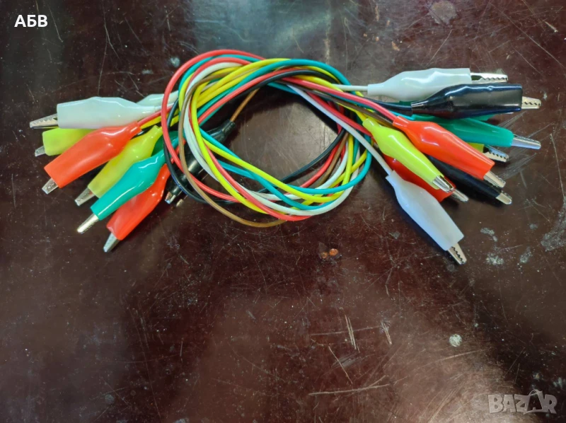 Продават се лабораторни тестови проводници с накрайници щипки, снимка 1