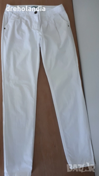 Бял памучен панталон Street One - M, снимка 1
