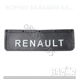  Kомплект черни релефни калобрани 18 х 60 см предни за РЕНО RENAULT, снимка 1