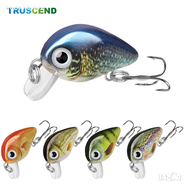 2.8см 1.5гр. 5бр. Воблер Crankbait Truscend, снимка 1