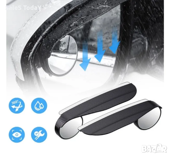 Спойлер за странични огледала+ огледало, Сенник за външно огледало, снимка 1