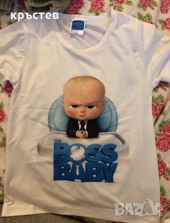 Тениска бебе бос baby boss 1г, снимка 1