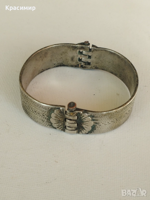 Стара сребърна гривна, снимка 1