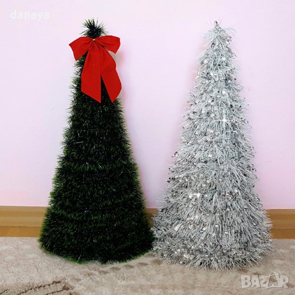 1193 Изкуствена коледна елха конус 50см коледна украса, снимка 1
