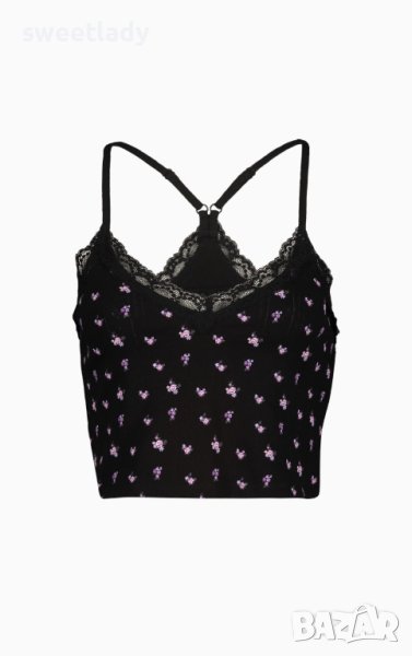 Комплект памучна пижамка от корсаж+ шорти , снимка 1