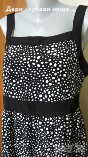 Елегантна рокля в черно и бяло👗🌹M/L,L👗🌹арт.1132, снимка 1